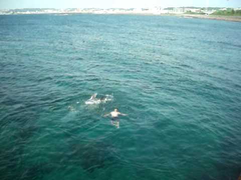 Swimming at tropical beach(maruf the comedian)