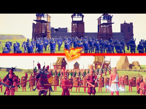 80x MEDIEVAL ARMY vs ALL FACTIONS - Totally Accurate Battle Simulator TABS