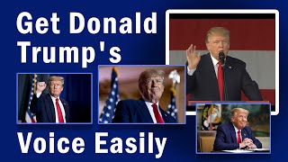【Guide】Get Donald Trump's Voice Via AI Voice Generator to Say Anything