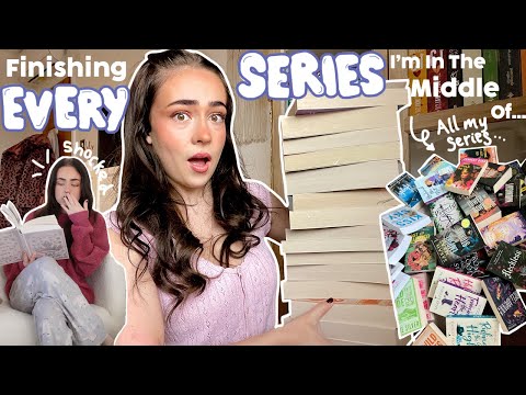 Finishing Every BOOK SERIES I'm In The Middle Of...📚😳 *READING VLOG*