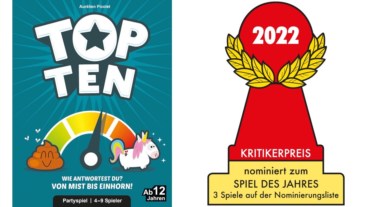 Asmodée Partyspiel Top Ten -DE- Asmodée Partyspiel Top Ten -DE-