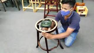 HW58966 Swivel Bar Stool Assembly Video 1