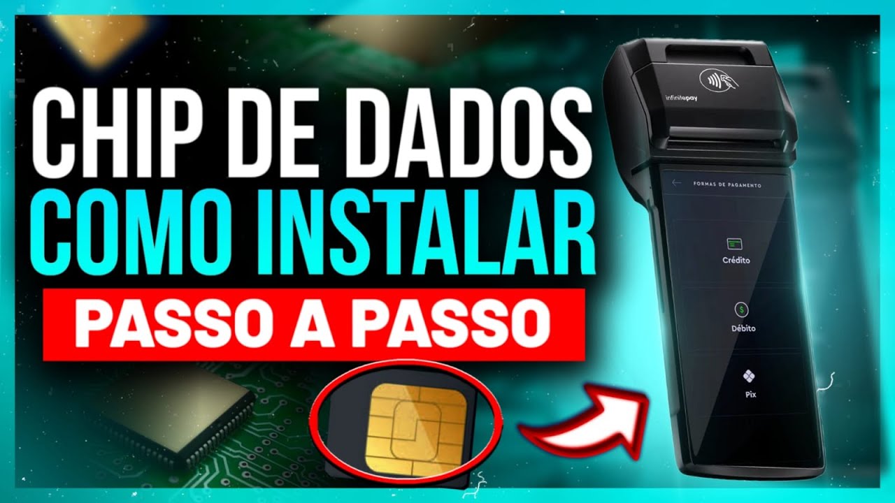 Como COLOCAR CHIP na InfinitePay ou QUALQUER MAQUININHA de Cartão - VALE A PENA?
