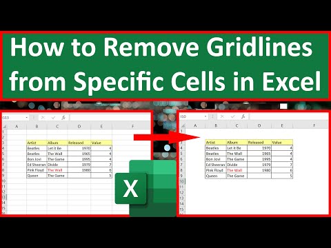 How to Remove Gridlines from Specific Cells in Excel
