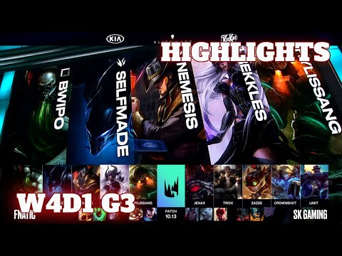 (Highlights) Fnatic vs SK Gaming | Week 4 Day 1 S10 LEC Summer 2020 | FNC vs SK W4D1
