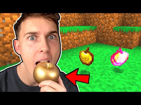 ALT Jeg Spiser i Minecraft, Spiser Jeg i VIRKELIGHEDEN!!