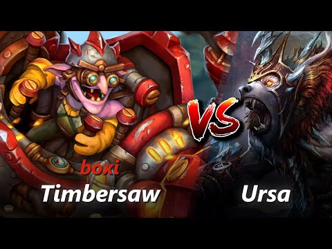 How to Timbersaw offlane vs Ursa/Winter Wyvern (feat. boxi) | First 10 minutes