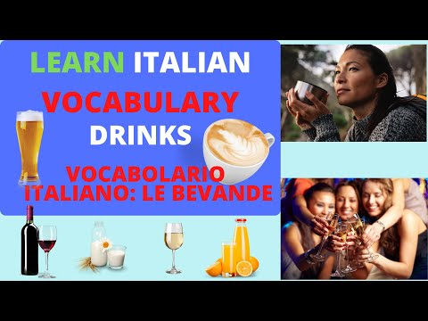 Learn Italian Vocabulary with pictures: Drinks, Vocaboli in Italiano con figure: Bevande, flashcards