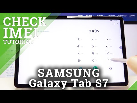 How to Check IMEI & SN in SAMSUNG Galaxy Tab S7 – Verify IMEI & Serial Number