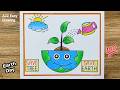 Earth Day Drawing Earth Day Poster Drawing Save Earth Drawing Save Earth Poster Earth Day