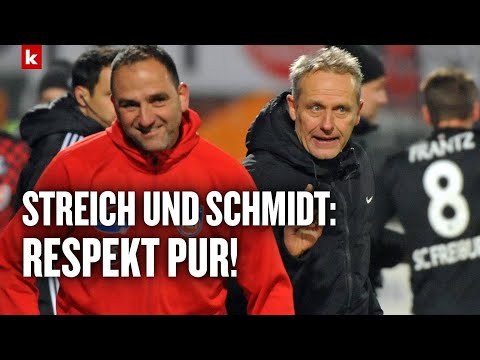 Video Thumbnail: Schmidt und Streich singen Lobeshymnen aufeinander - und warnen voreinander | Duell der Kult-Trainer