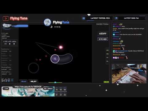 [Live] WalkingTuna | HAG - Colorful [Fiery's Extreme] +HDDT 98.00% {#1 828pp 1xSB} - osu!