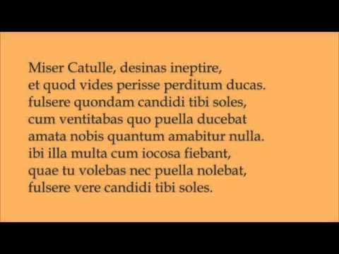 Catull carmen 8 (Miser Catulle, desinas ineptire), Choliambus/Hinkjambus/Skazon - Latin reading