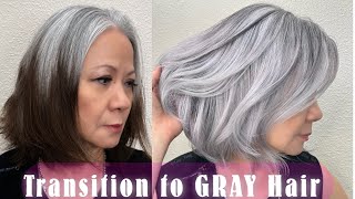 Transition to Gray Silver Hair Gracefully