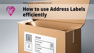 How To Use Address Labels Efficiently At Crystal Mailing