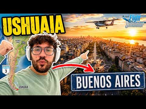Terminé la RUTA 3 ENTERA 🛩️ de Ushuaia a Buenos Aires, más de 3.000 km en avión