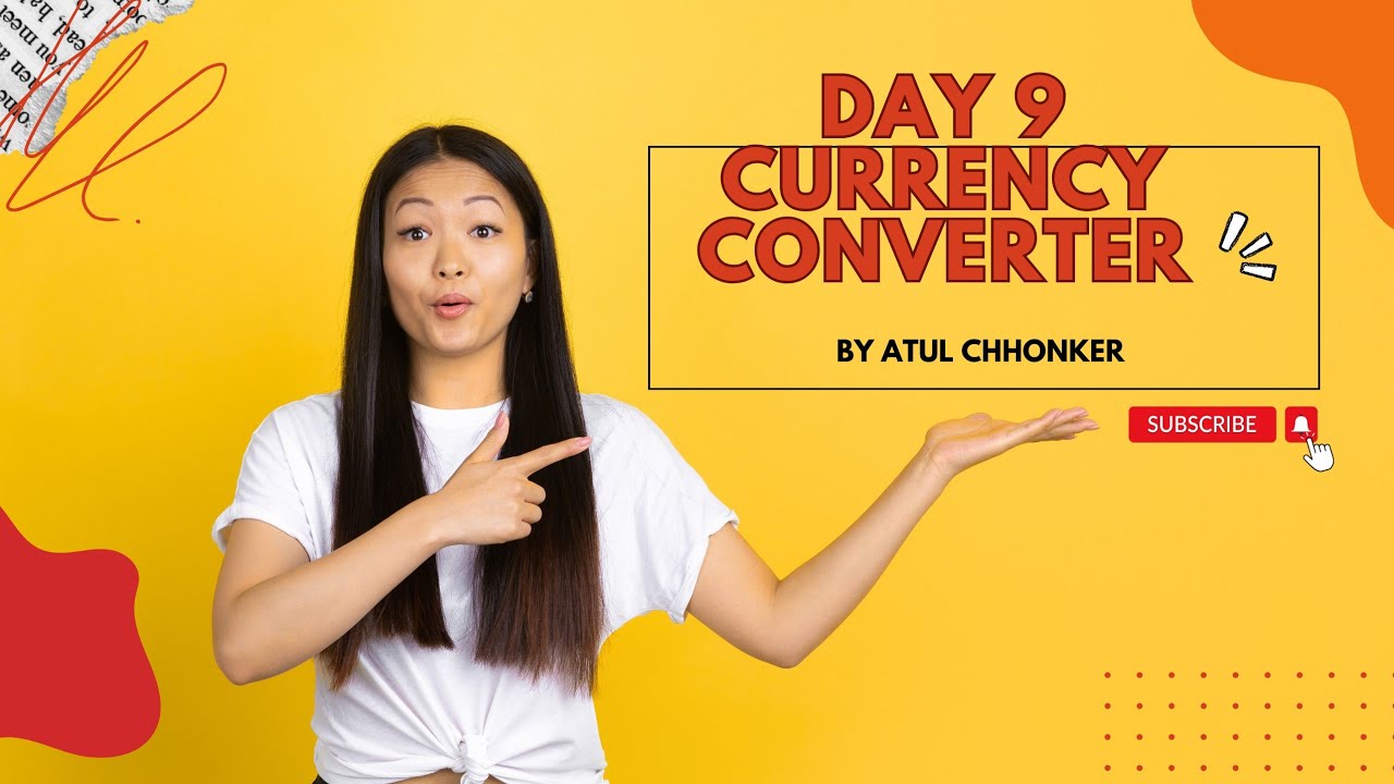Day 9 Currency Converter | 30 day challenge | Using Html,Css, Javascript | Atul Chhonker #Javascript