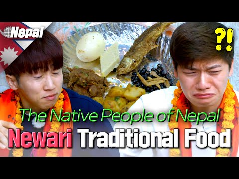 First-Time Reactions to Newari Traditional Food 🇳🇵🍛