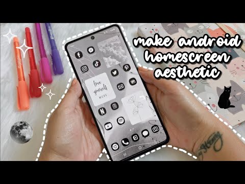 how to make your phone aesthetic ✨️ aesthetic black theme ☁️