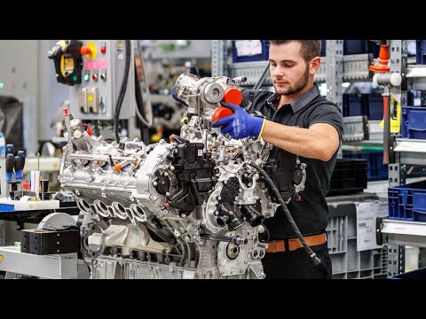 Mercedes Benz AMG  V8 Engine Production  (German Car Factory)