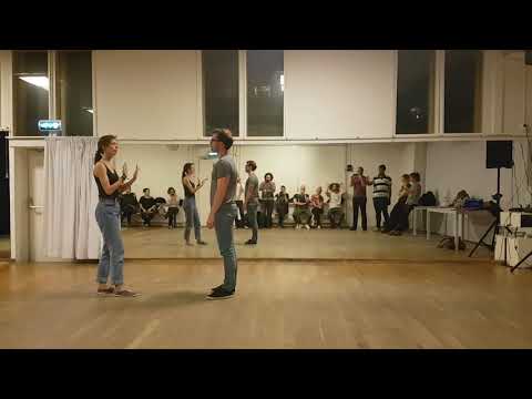 Level A West 6-count circle and mini routine, Dolinde and Ben