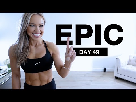 Day 49 of EPIC | Full body Strength and Stretch Workout [BODYWEIGHT ONLY - NO EQUIPMENT]