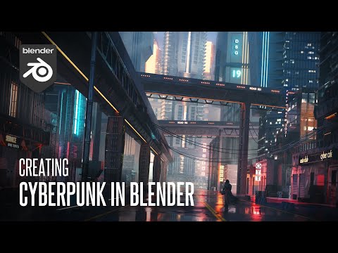 Creating Cyberpunk City Street In Blender