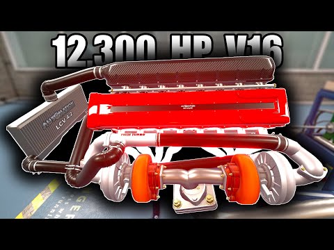 The Most Powerful V16 Engine of All Time [OLD] | Automation The Car Company Tycoon Game (LCV 4.2.29)