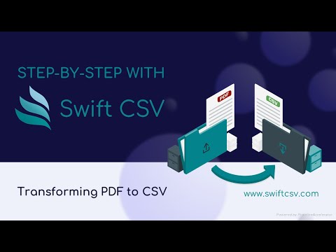 Step-by-Step with Swift CSV: Transforming PDF to CSV Made Easy with Philip De Beer
