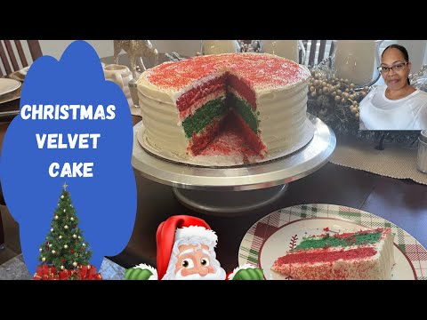 CHRISTMAS 🎄 VELVET CAKE#amazing #homemade#cooking #diy #cake #yummyrecipe