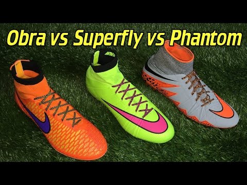 Nike Mercurial Superfly 4 vs Hypervenom Phantom 2 vs Magista Obra - Comparison + Review