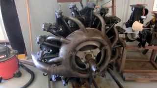 preview picture of video '1929 Lycoming R-680, 9 Cylinders Radial Airplane engine 215Hp'