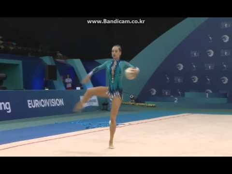 Katsiaryna Halkina (BLR) 2014 RG European Championships AA Ball