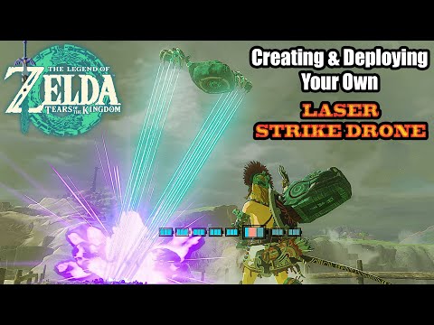 Setting Up an Aerial LASER DRONE STRIKE in Tears of the Kingdom (Hinox Stood NO Chance!)