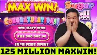 BIG BOY CHENG 3RD MAXBET MAXWIN ON SUGAR RUSH 1000 I 125 MILLION WIN! #slot #bigboycheng #maxbet