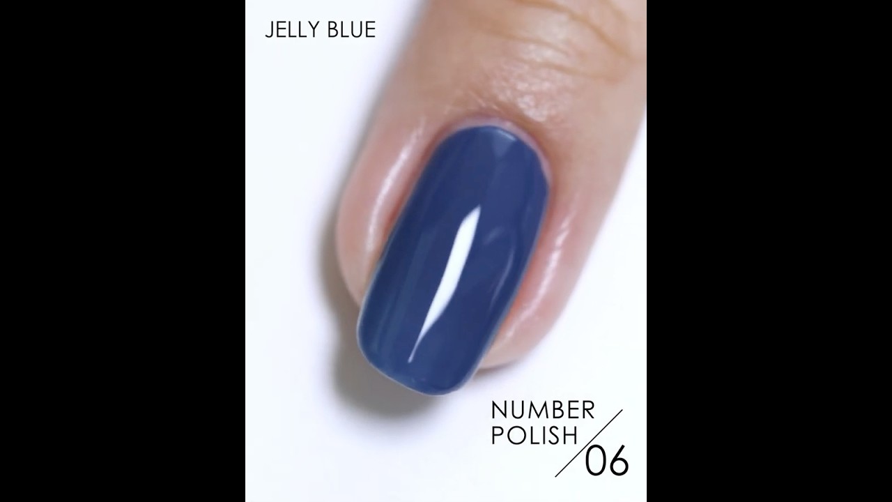 検定に向けてのマネキュア NUMBER POLISH 06 Jelly Blue / ジェリーブルー