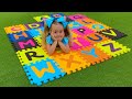 Anabella And Bogdan Are Learning The Alphabet ABC Song Useful Nursery Rhyme Kids Songs