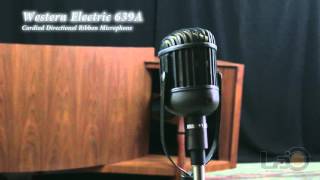 Video thumbnail for Western Electric 639A Ribbon Microphone by LaJazzAudio