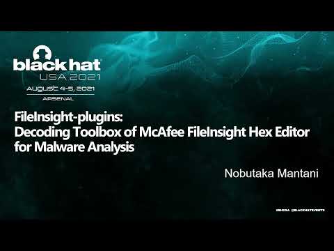 Black Hat USA 2021 Arsenal - FileInsight-plugins demo