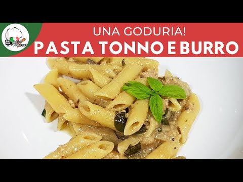 Pasta tonno burro e basilico in 1 minuto | ricette veloci | FoodVlogger