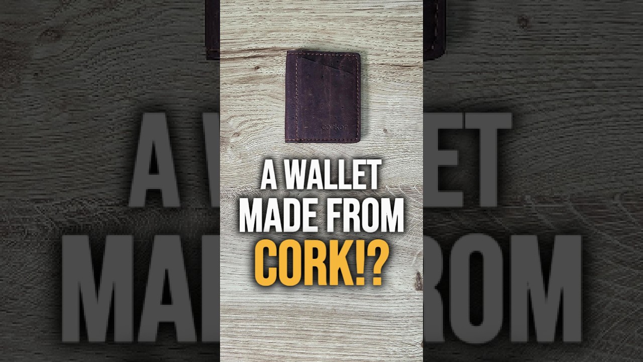 Corkor Bifold: A wallet made from Tree Bark (Cork)...