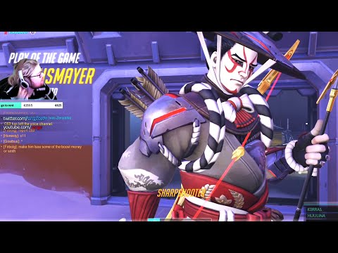 ARRGE DPS MAIN HANZO - POTG! [ OVERWATCH SEASON 26 TOP 500 ]