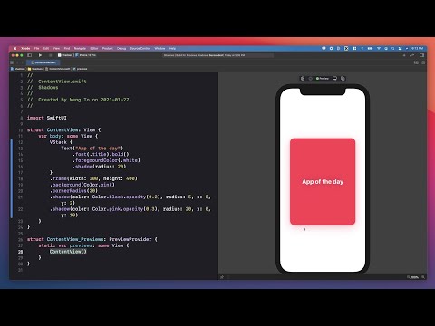 Color Shadows and Opacity in SwiftUI