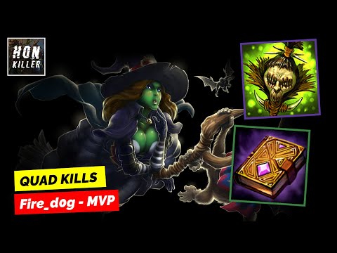 HoN Wretched Hag GRIMOIRE OF POWER with SHRUNKEN HEAD - MVP