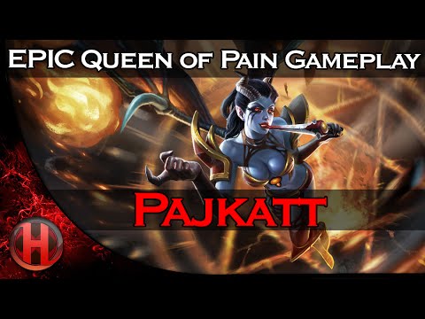 EPIC Pajkatt 7053 MMR Queen of Pain Gameplay Dota 2