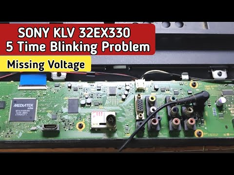 SONY KLV 32EX330 5 Time Blinking Problem | Sony LED 6 Time Blinking Problem