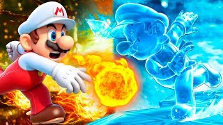 MARIO FUEGO vs MARIO HIELO !!