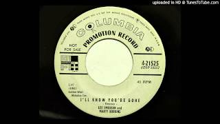 Lee Emerson and Marty Robbins - I&#39;ll Know You&#39;re Gone (Columbia 21525) [1956 hillbilly bopper]