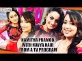 Namitha Pramod With Navya Nair From A TV Program Filmyfocus Com