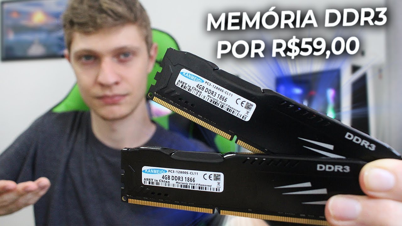 MEMÓRIA RAM DDR3 POR R$60 DO ALIEXPRESS! FUNCIONA TESTES! KAMEQEi DDR3!